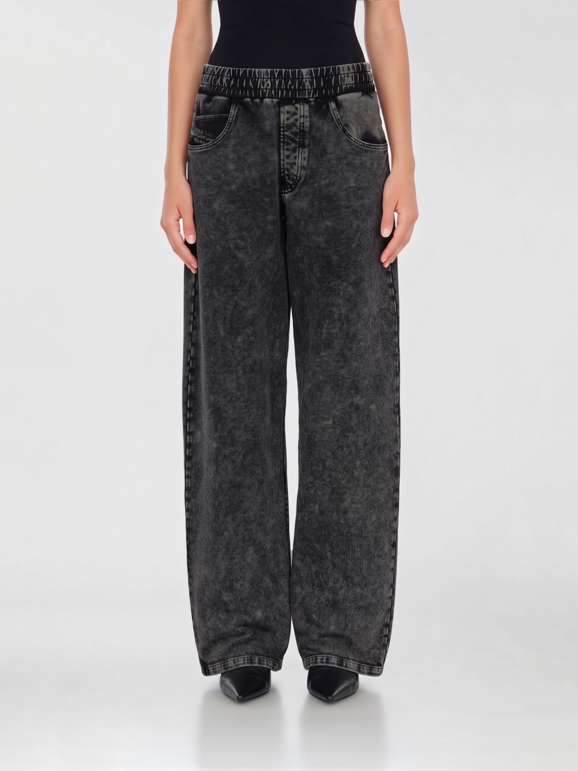 DIESEL Jeans Damen Farbe Grau
