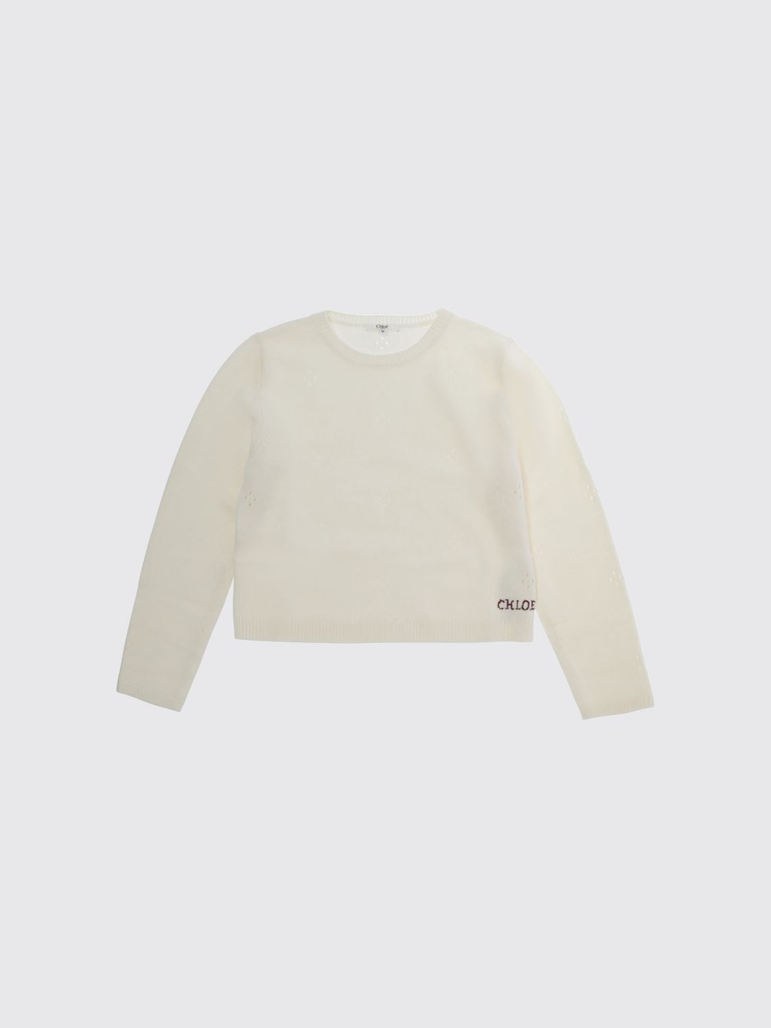 CHLOÉ Sweater Kids color White