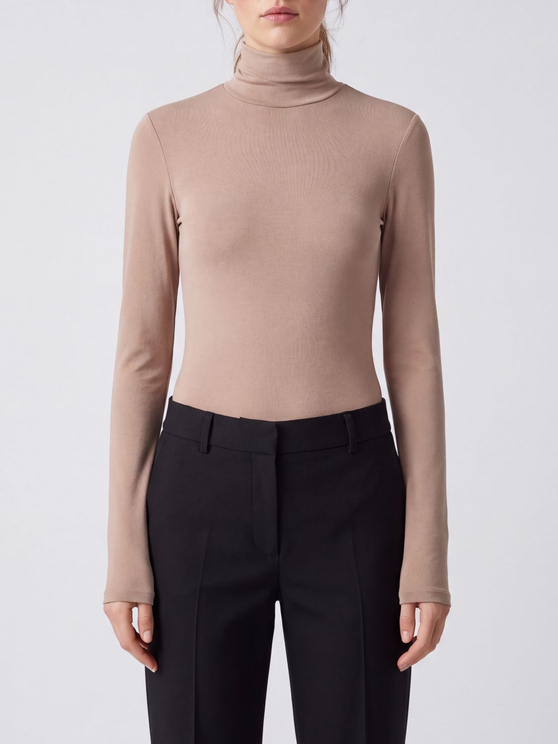 THE ANDAMANE Slim-Fit Long-Sleeved Jersey Roll Neck Top THE ANDAMANE Slim-Fit Long-Sleeved Jersey Roll Neck Top