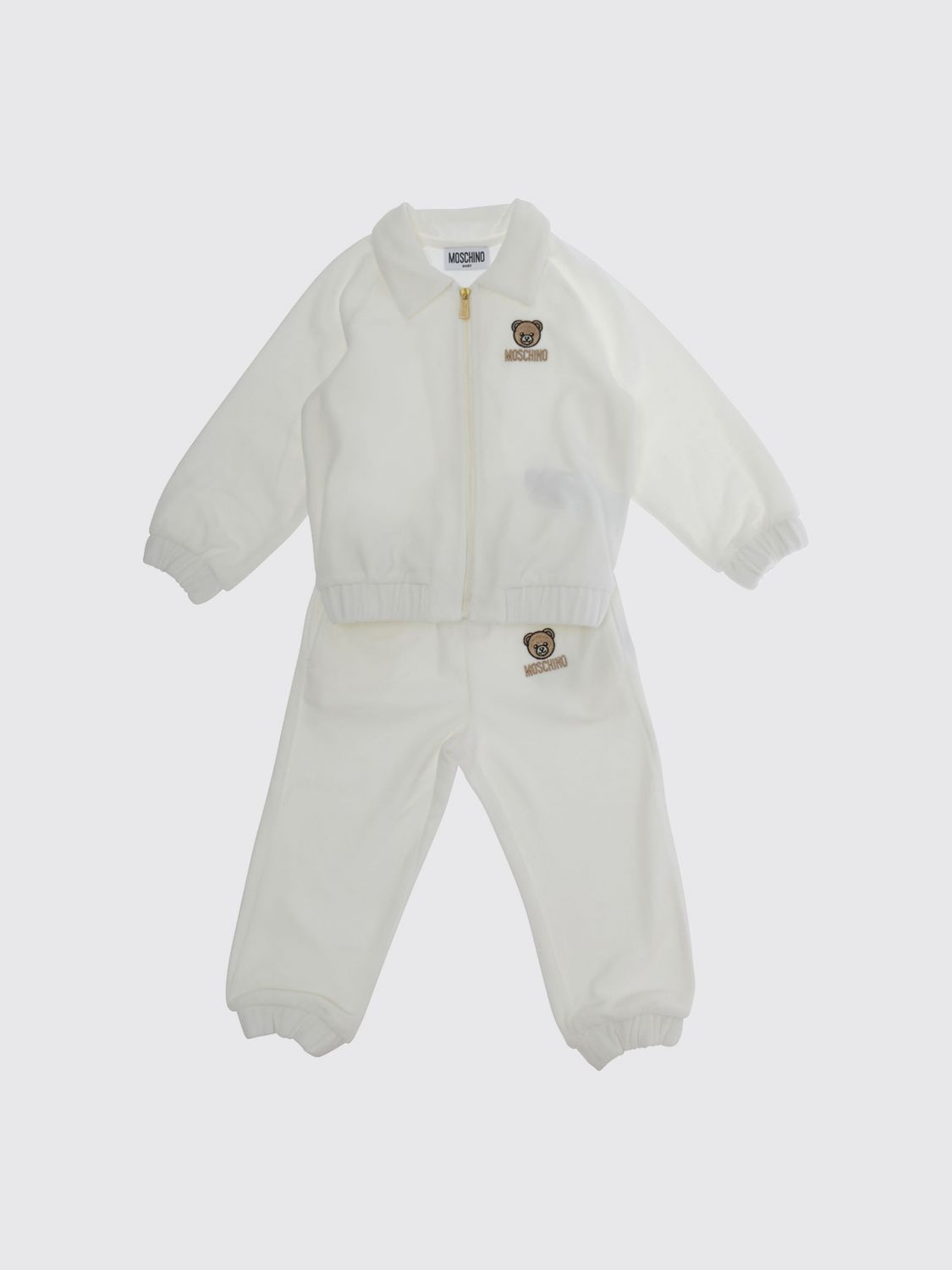 MOSCHINO Zweiteiliges Jungen-Jogging-Set aus Baumwolle mit Kontrastlogo