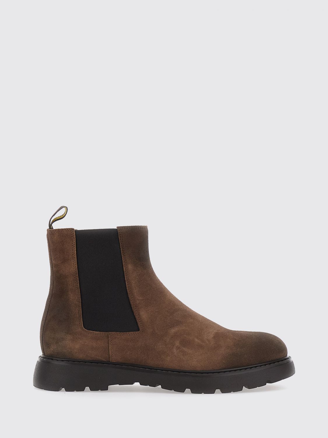 DOUCAL’S Suede Chelsea Ankle Boots with Lug Sole