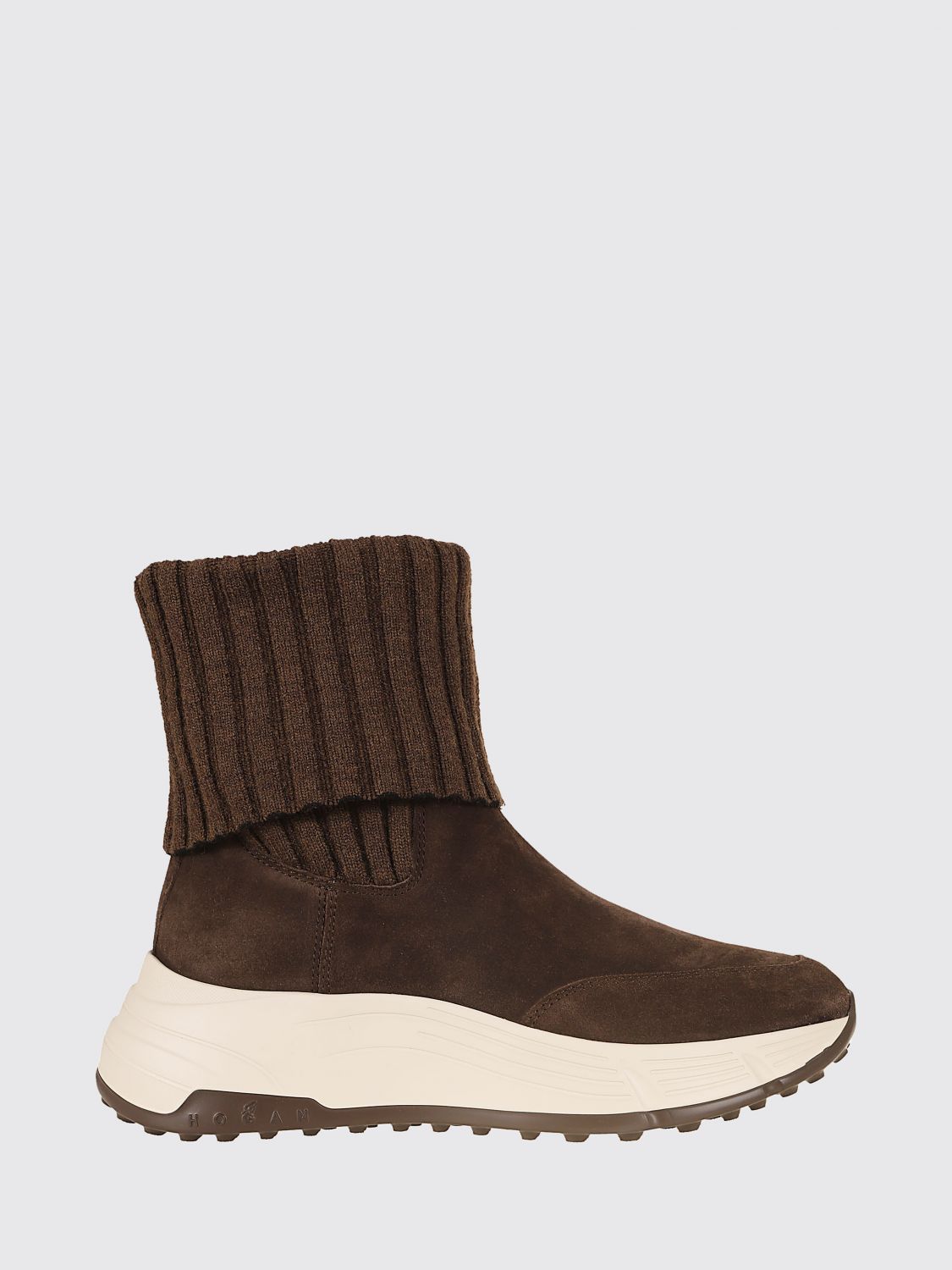 HOGAN H669 Wildleder-Chelsea-Boots mit Wollfutter
