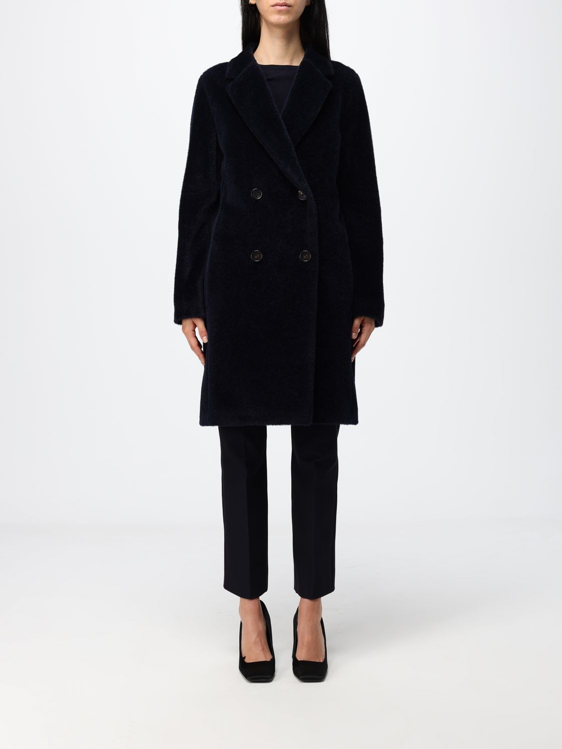 'S MAX MARA Cappotto Donna colore Inchiostro