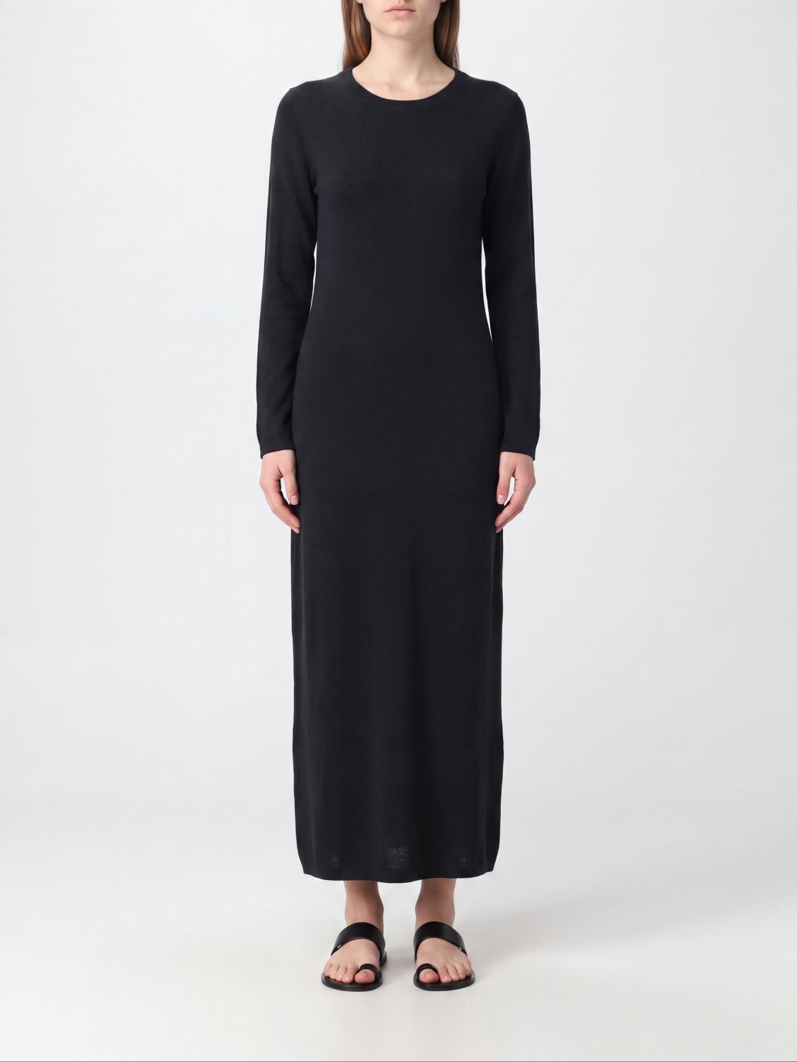 SEMICOUTURE Brenda Wool and Cashmere Crewneck Knit Mini Dress