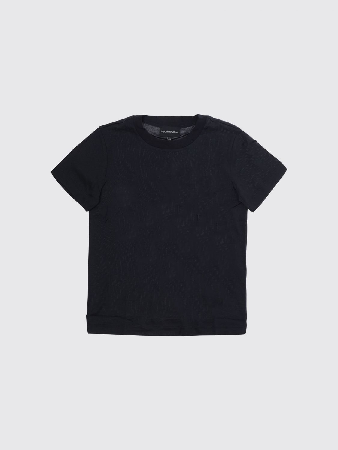 EMPORIO ARMANI Kurzärmeliges T-Shirt für Jungen aus Baumwollmischung