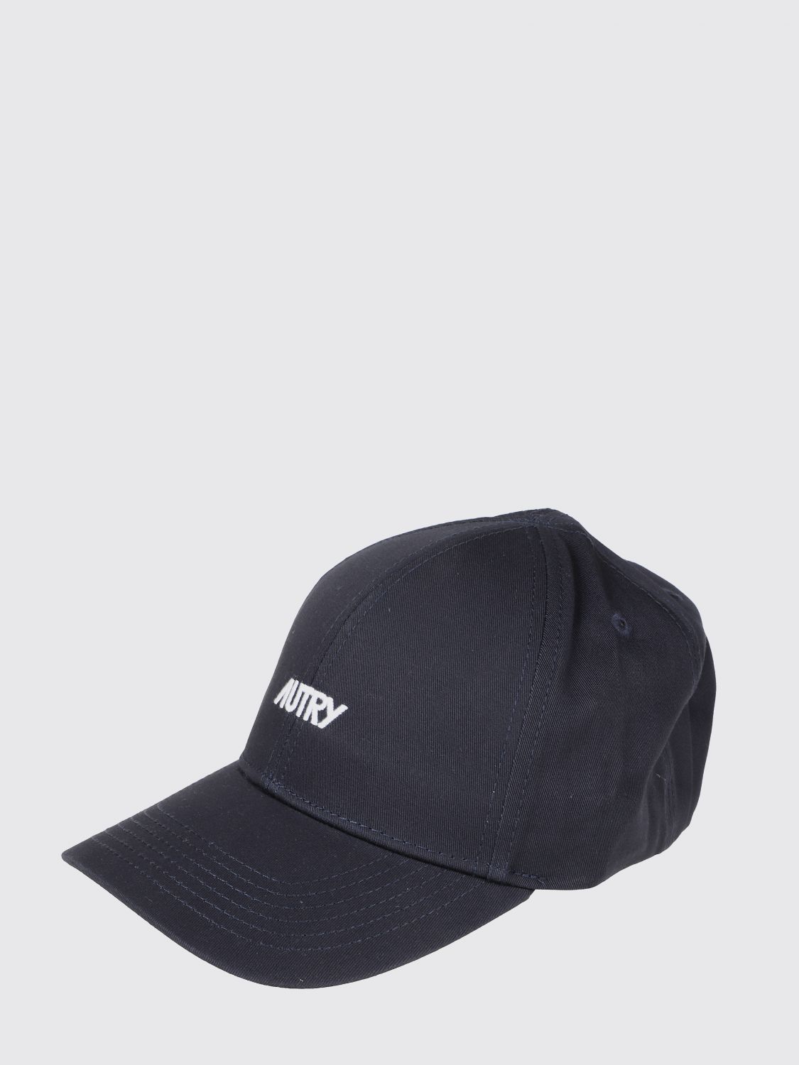 AUTRY Gerippte Woll-Beanie-Mütze mit Umschlag und Kontrastlogo