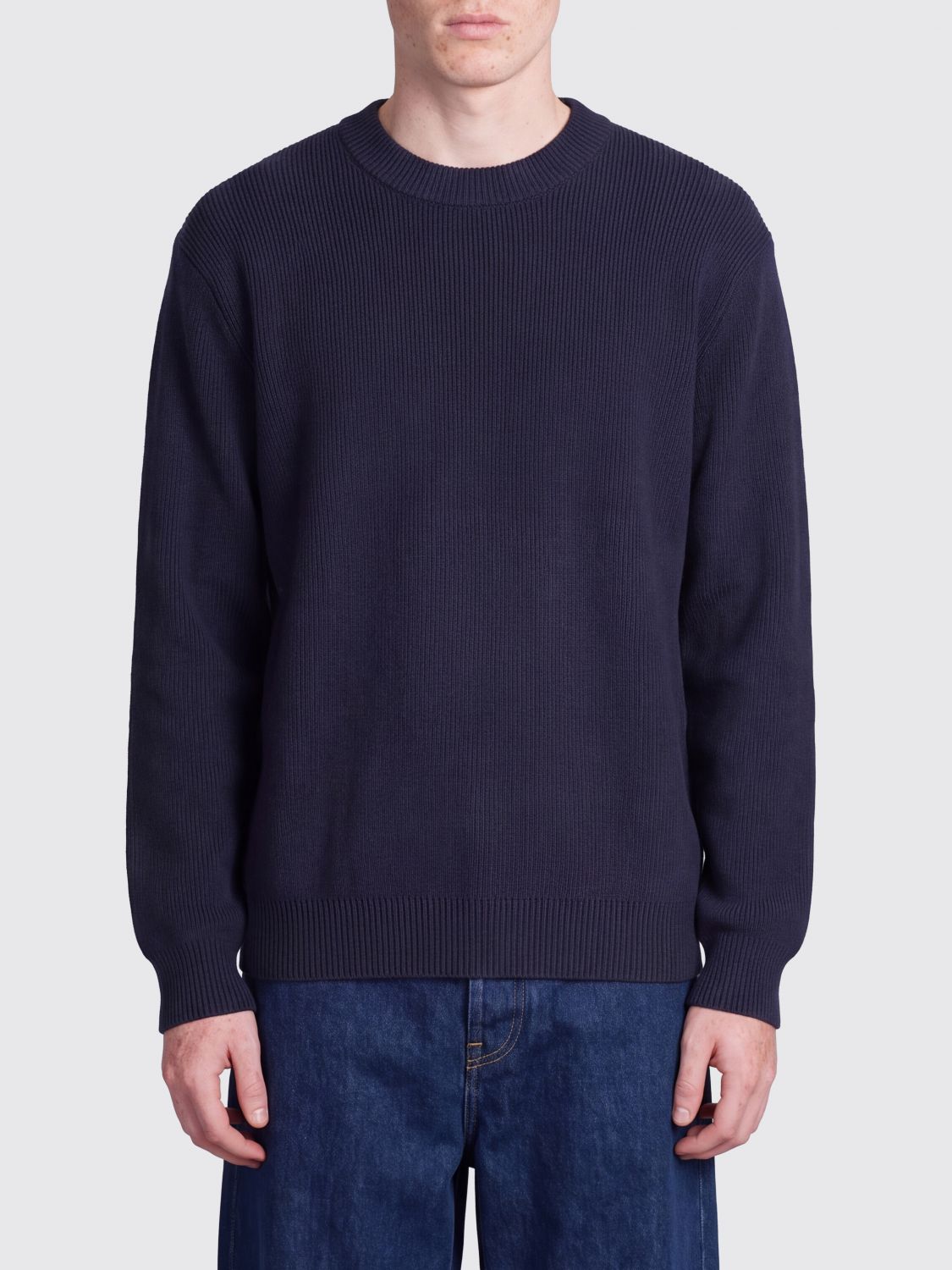Golden Goose Contrast Logo Cotton Blend Crewneck Jumper