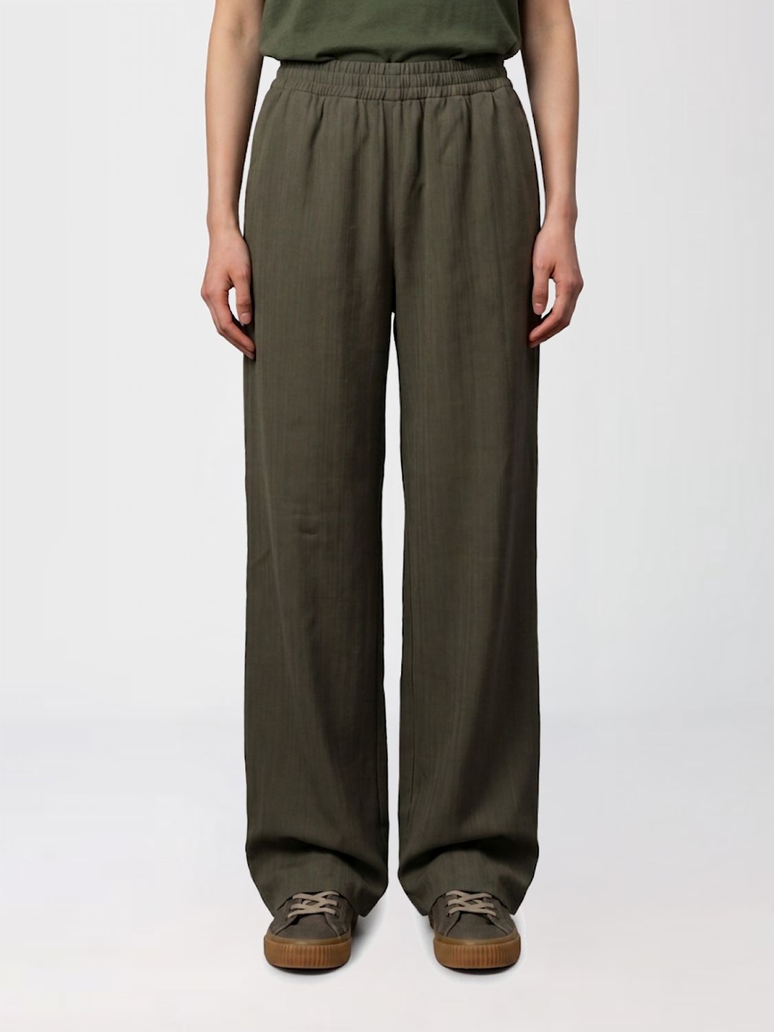GOLDEN GOOSE Palazzo-Hose mit weitem Bein und hohem Bund aus Wollmischung