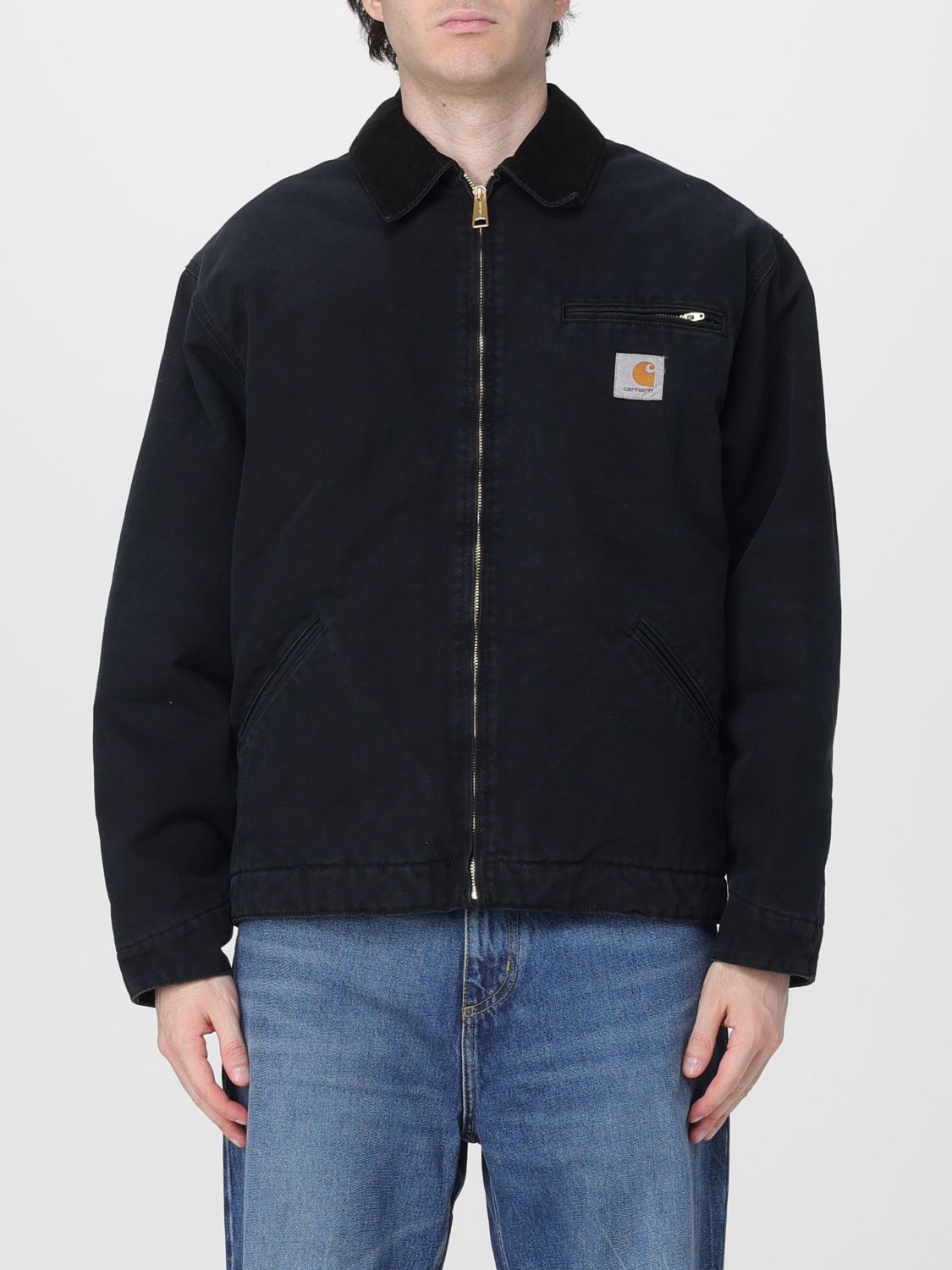 CARHARTT WIP Giacca Detroit in cotone biologico con colletto in velluto