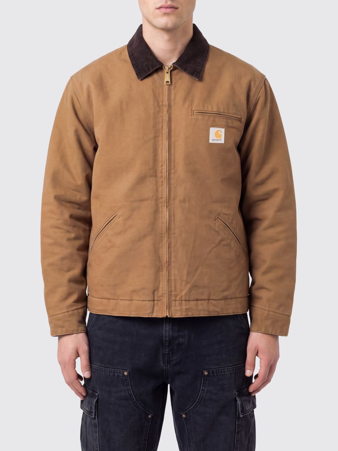 CARHARTT WIP Giacca Detroit in cotone biologico con colletto in velluto
