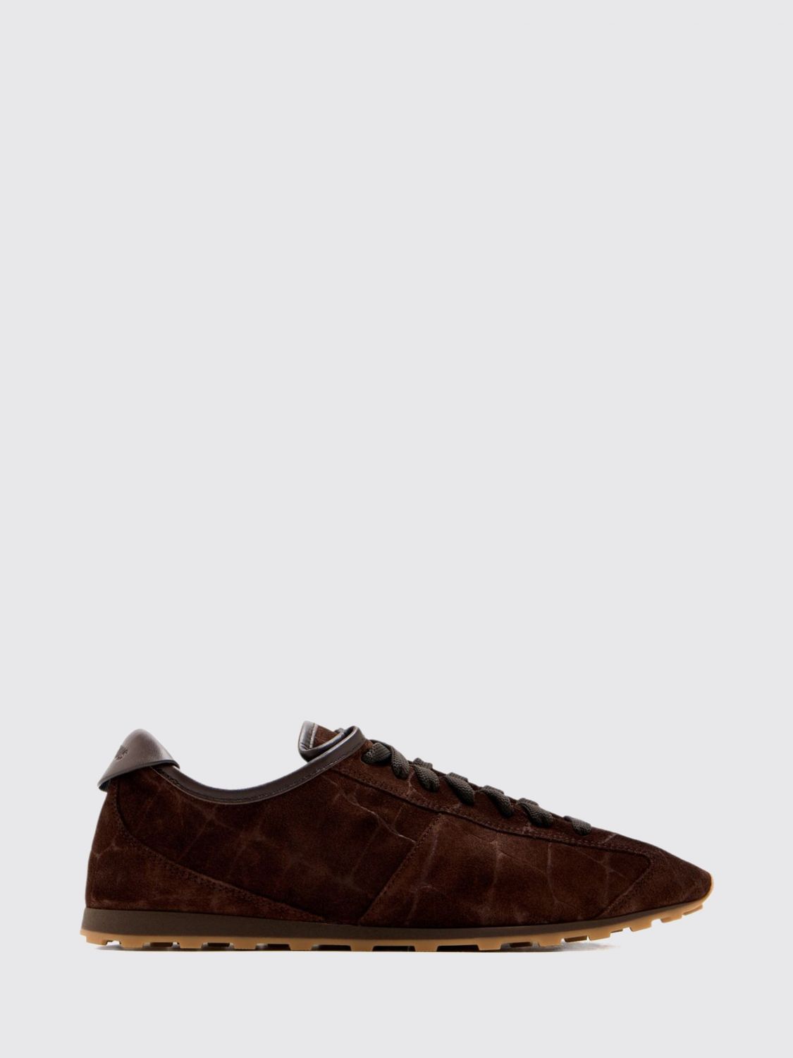 JACQUEMUS Les Tennis Suede Calfskin Sneakers with Serrated Sole JACQUEMUS Les Tennis Suede Calfskin Sneakers with Serrated Sole