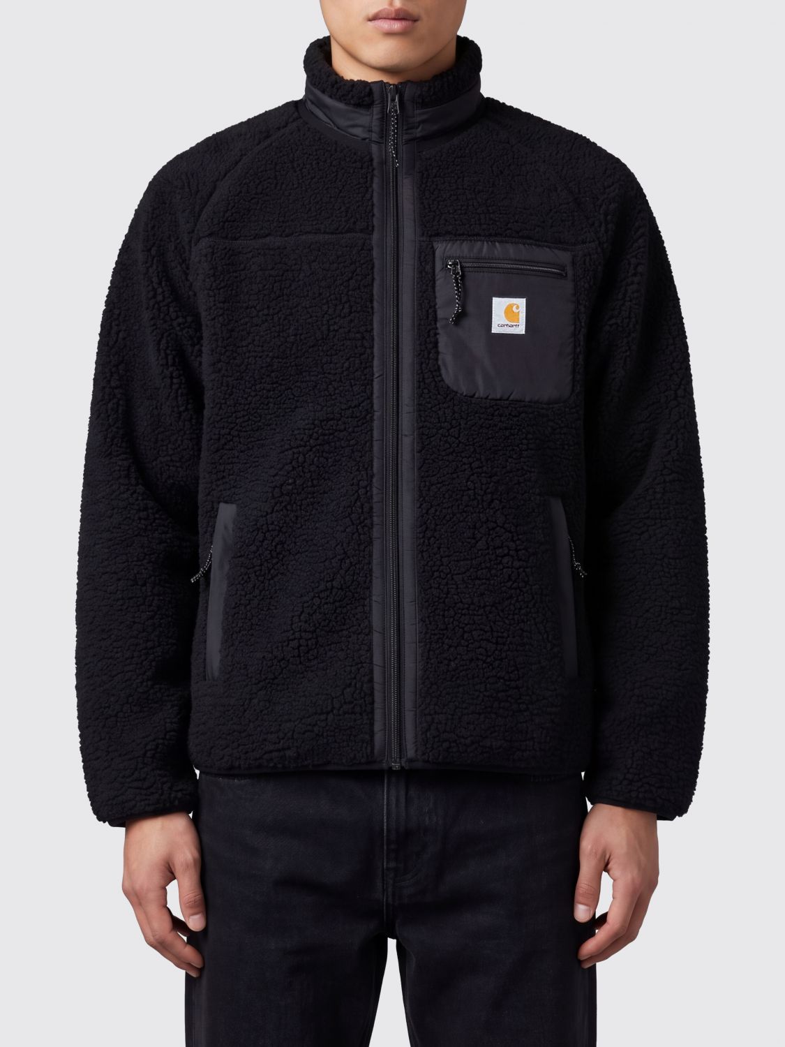 Carhartt Wip Prentis High Neck Fleece Jacket with Zip Pockets