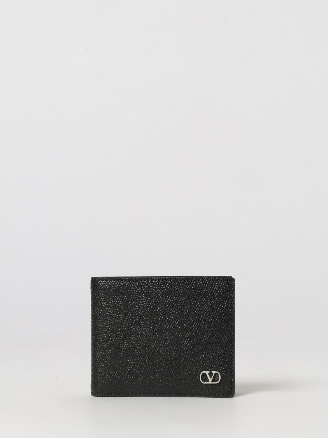 VALENTINO GARAVANI VLogo Signature Grained Calf Leather Wallet
