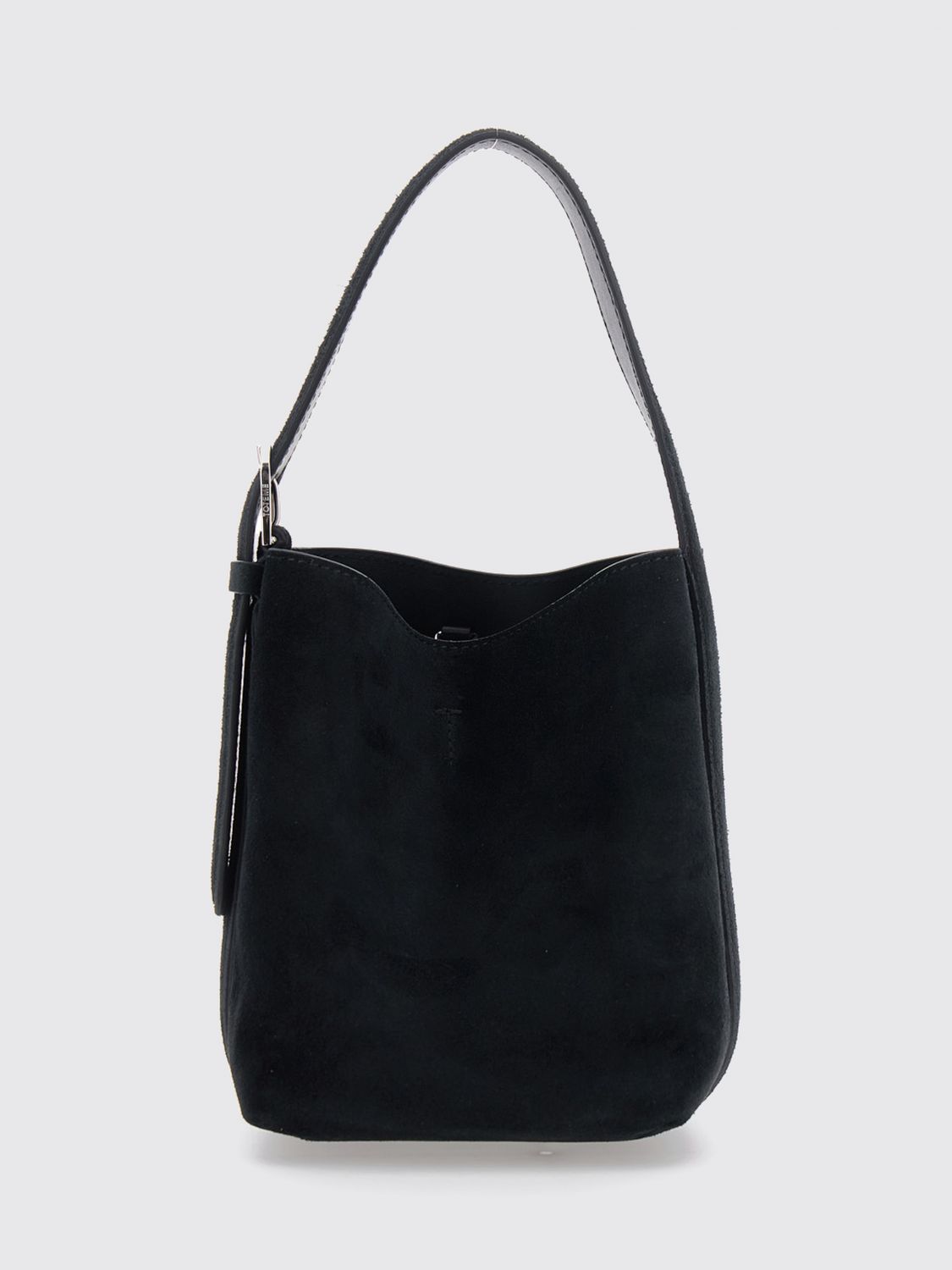 TOTEME Mini-Handtasche aus Velours-Kalbsleder mit verstellbarem Henkel
