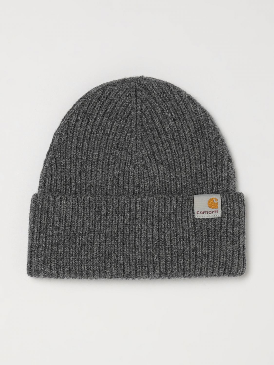 CARHARTT WIP Beanie Gabe a coste in misto lana e cashmere con risvolto
