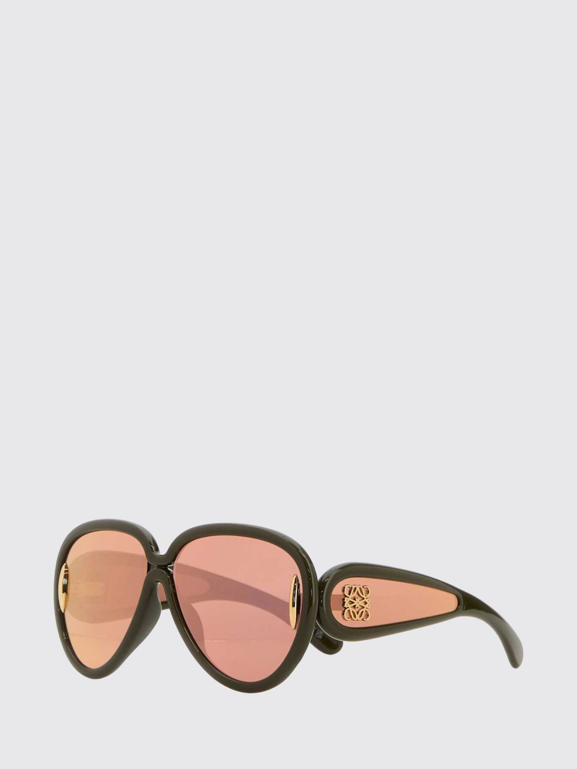 Loewe Bicolour Acetate Aviator Sunglasses with Monogram · OS