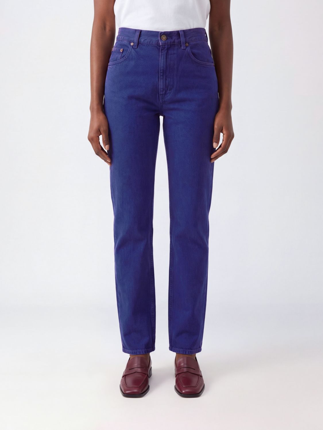 CHLOÉ Jeans skinny a vita alta in denim di cotone slim fit