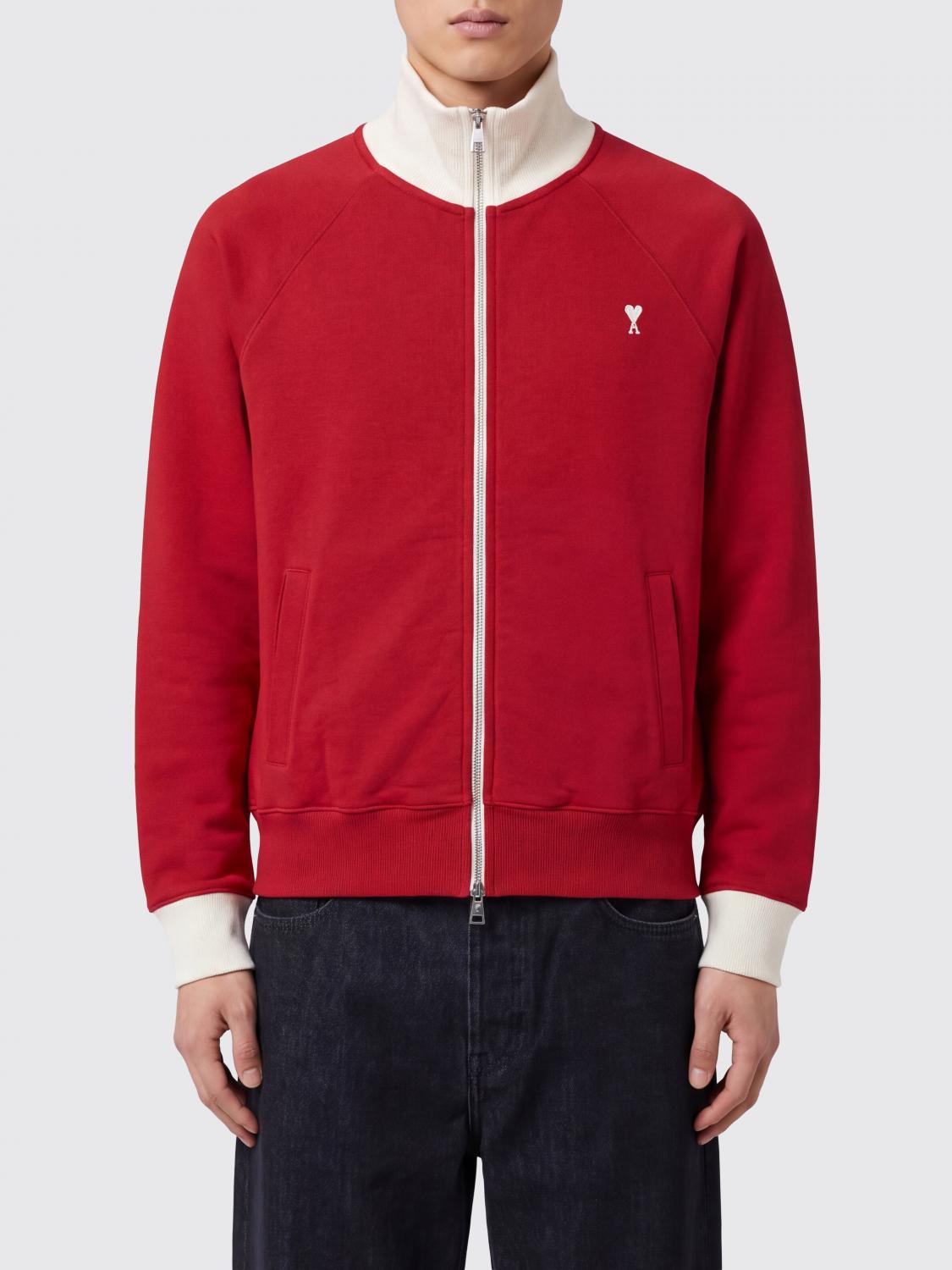 AMI PARIS Felpa Uomo colore Rosso