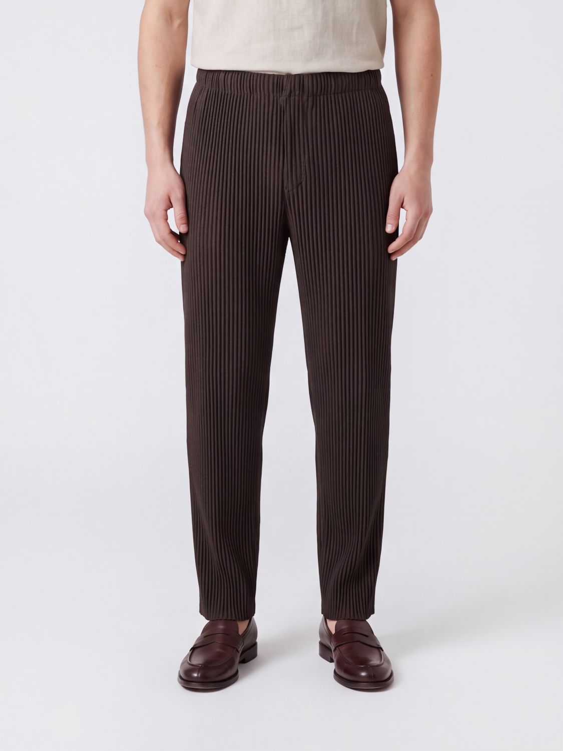 HOMME PLISSE' ISSEY MIYAKE Homme Plissé Issey Miyake Slim Fit Pleated Technical Fabric Trousers
