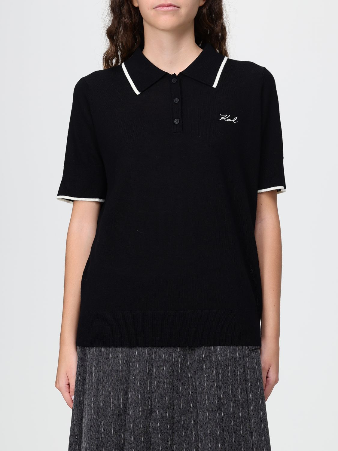 KARL LAGERFELD Polo Damen Farbe Schwarz