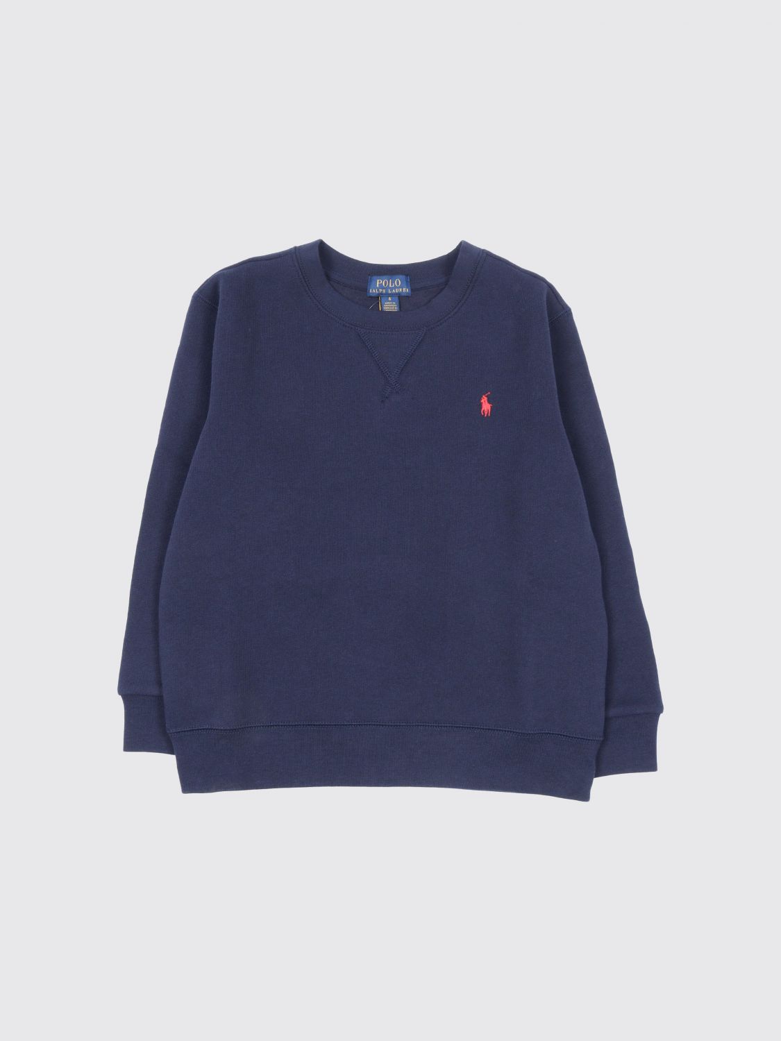 POLO RALPH LAUREN Jungen-Sweatshirt mit Rundhalsausschnitt und Pony-Logo aus Baumwollmischung von