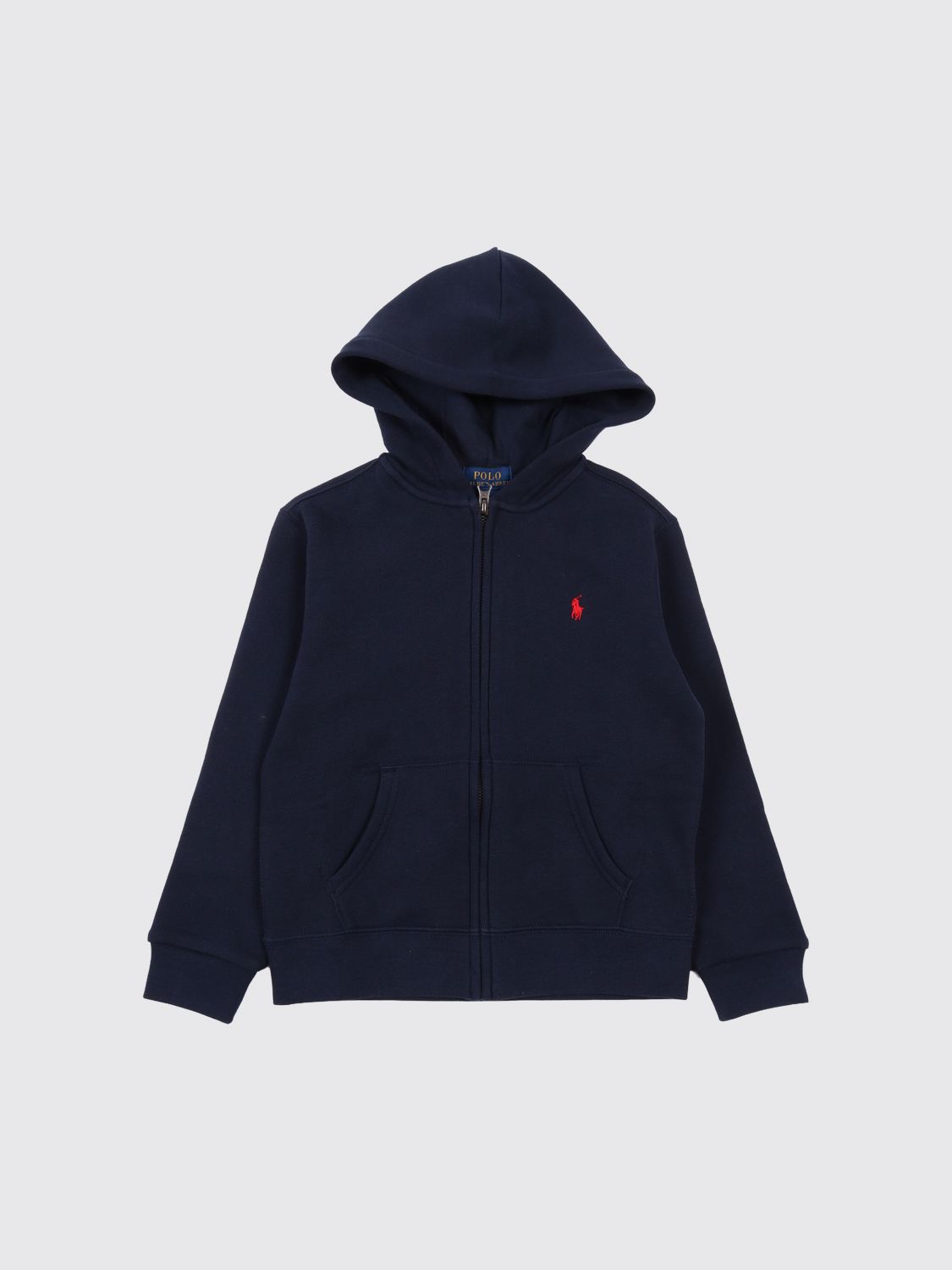 POLO RALPH LAUREN Jungen-Kapuzenjacke mit Reißverschluss und Pony-Logo von