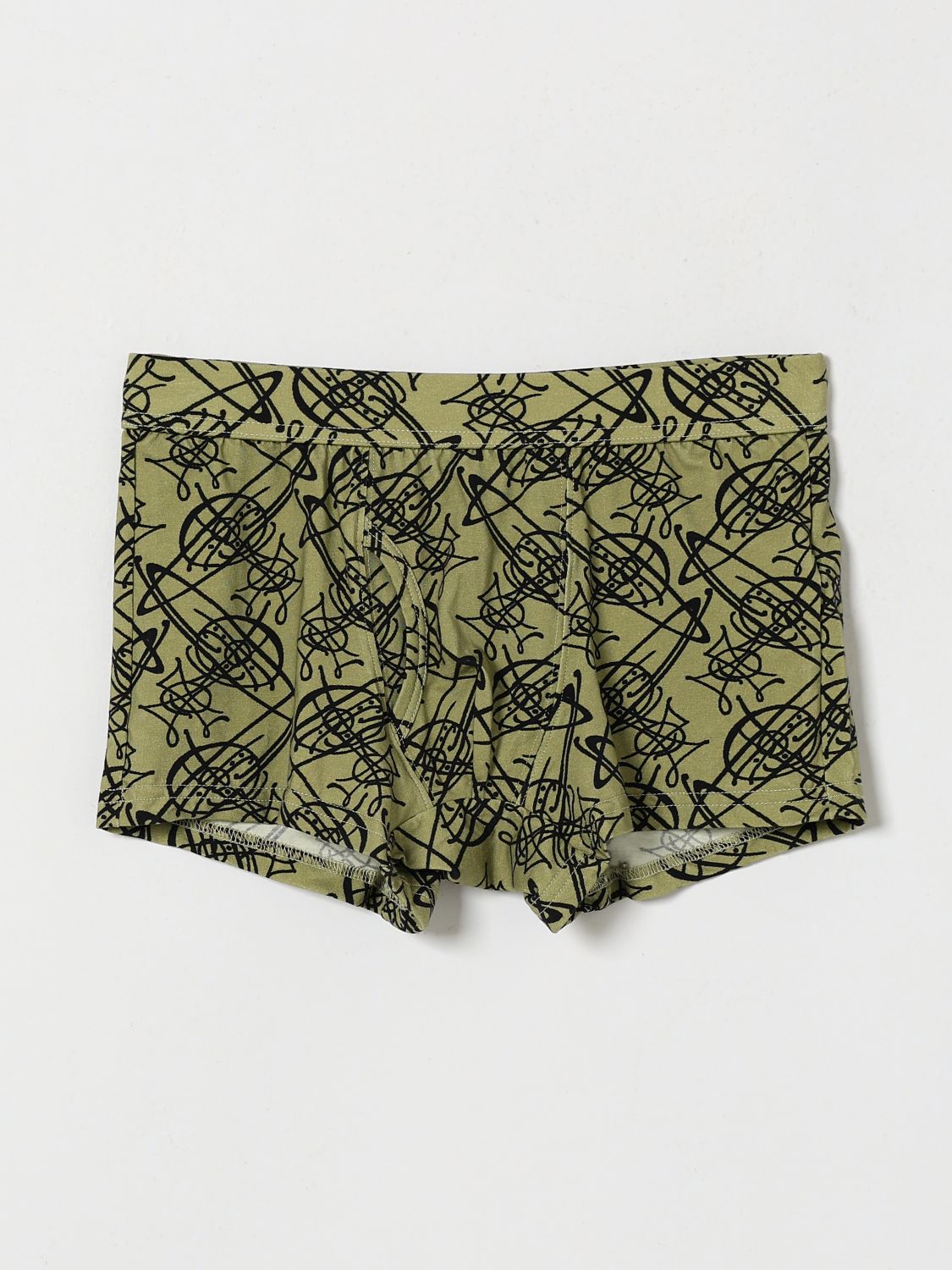 VIVIENNE WESTWOOD Boxer parigamba in cotone con vita elasticizzata e logo Orb