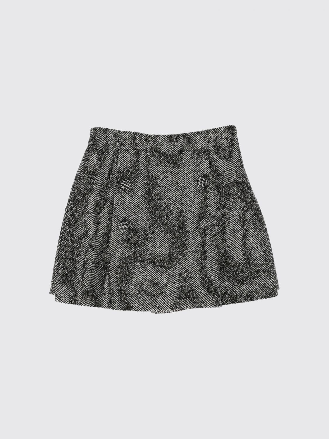 DOLCE & GABBANA Kurzer Tweedrock von für Mädchen mit mittlerer Taille und seitlichem Reißverschluss