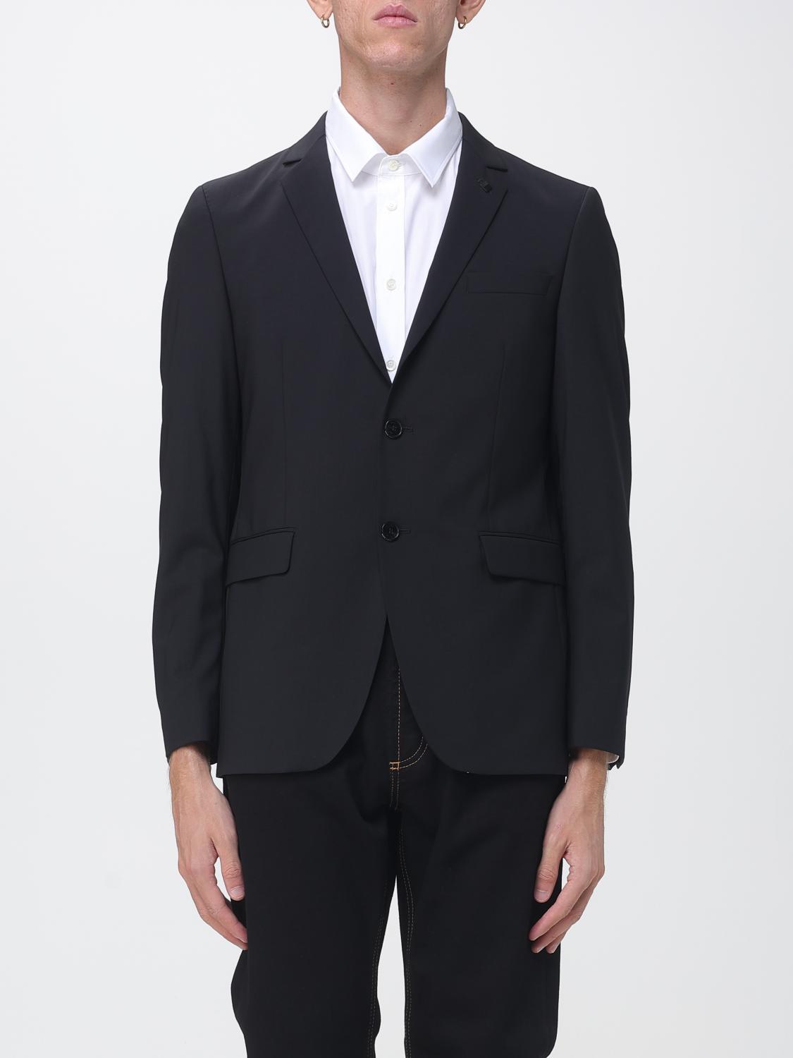 KARL LAGERFELD Blazer monopetto in lana vergine con rever classico