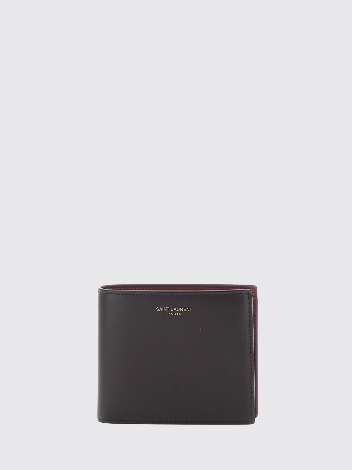 Saint Laurent Smooth Calfskin Bifold Wallet with Logo · OS