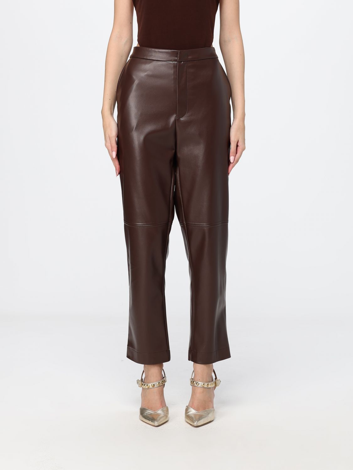 TWINSET Pants Woman color Brown