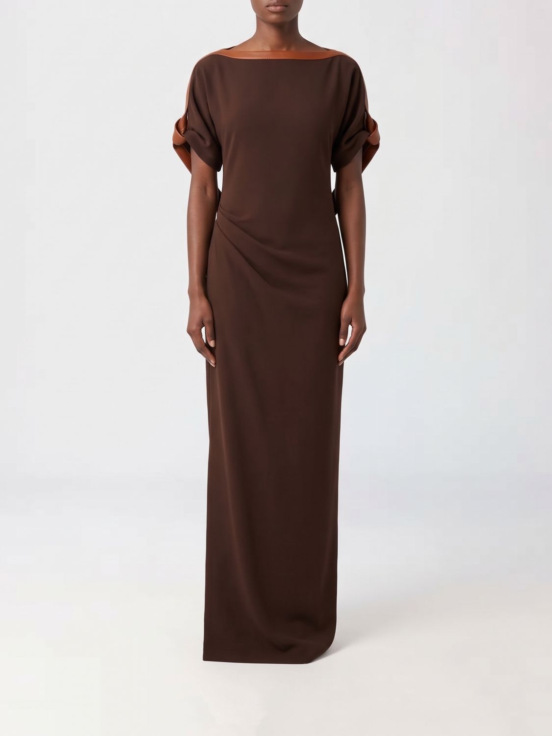 FERRAGAMO Dress Woman color Brown