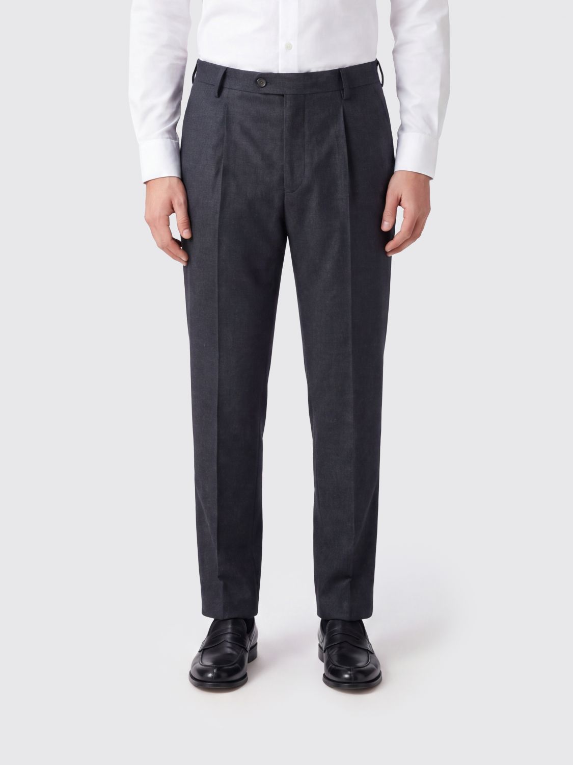 ELEVENTY Slim-Fit-Anzughose von aus Wolle und Kaschmir mit Bundfalten