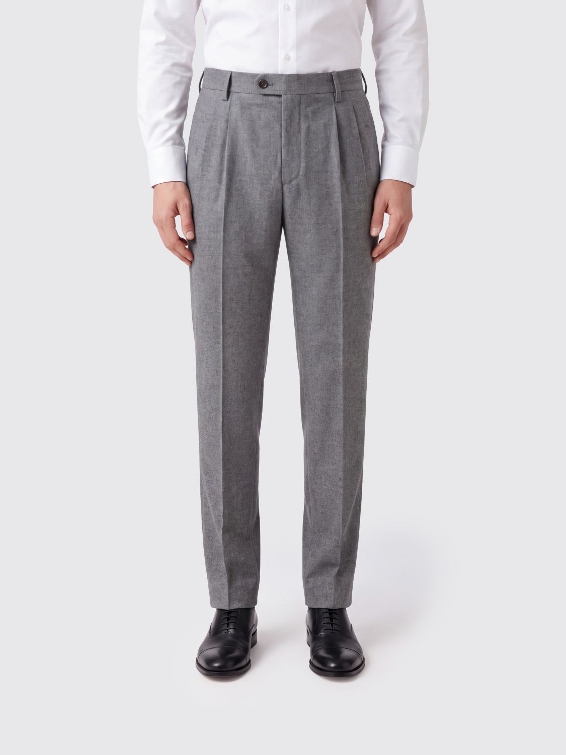ELEVENTY Slim-Fit-Anzughose von aus Wolle und Kaschmir mit Bundfalten