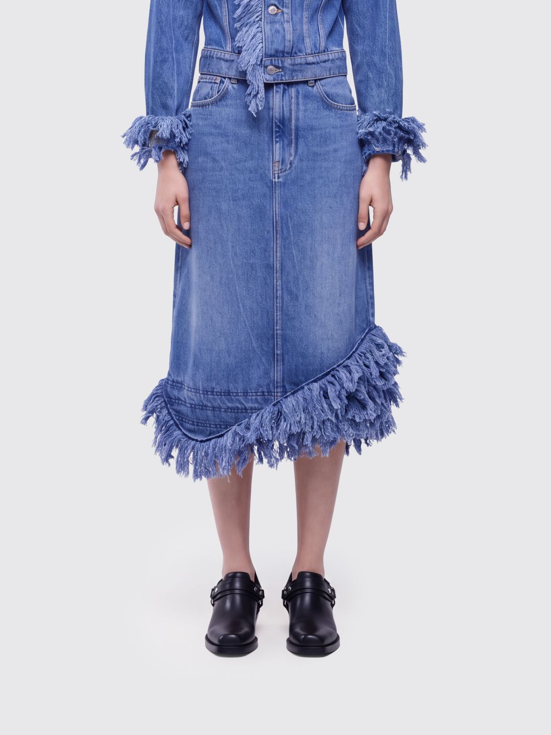 RABANNE Skirt Woman color Blue