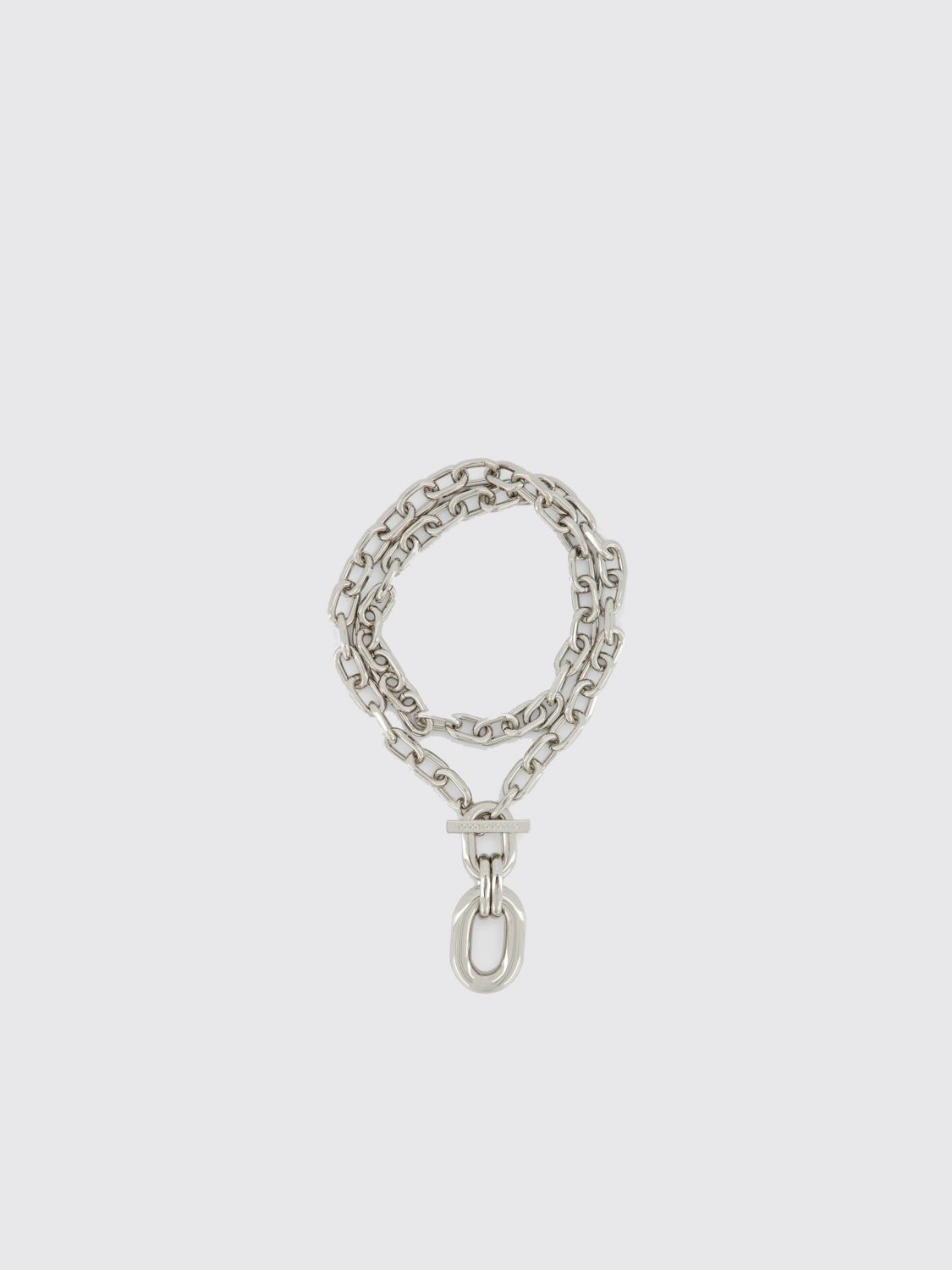 Rabanne XL Link Brass Necklace with Charm