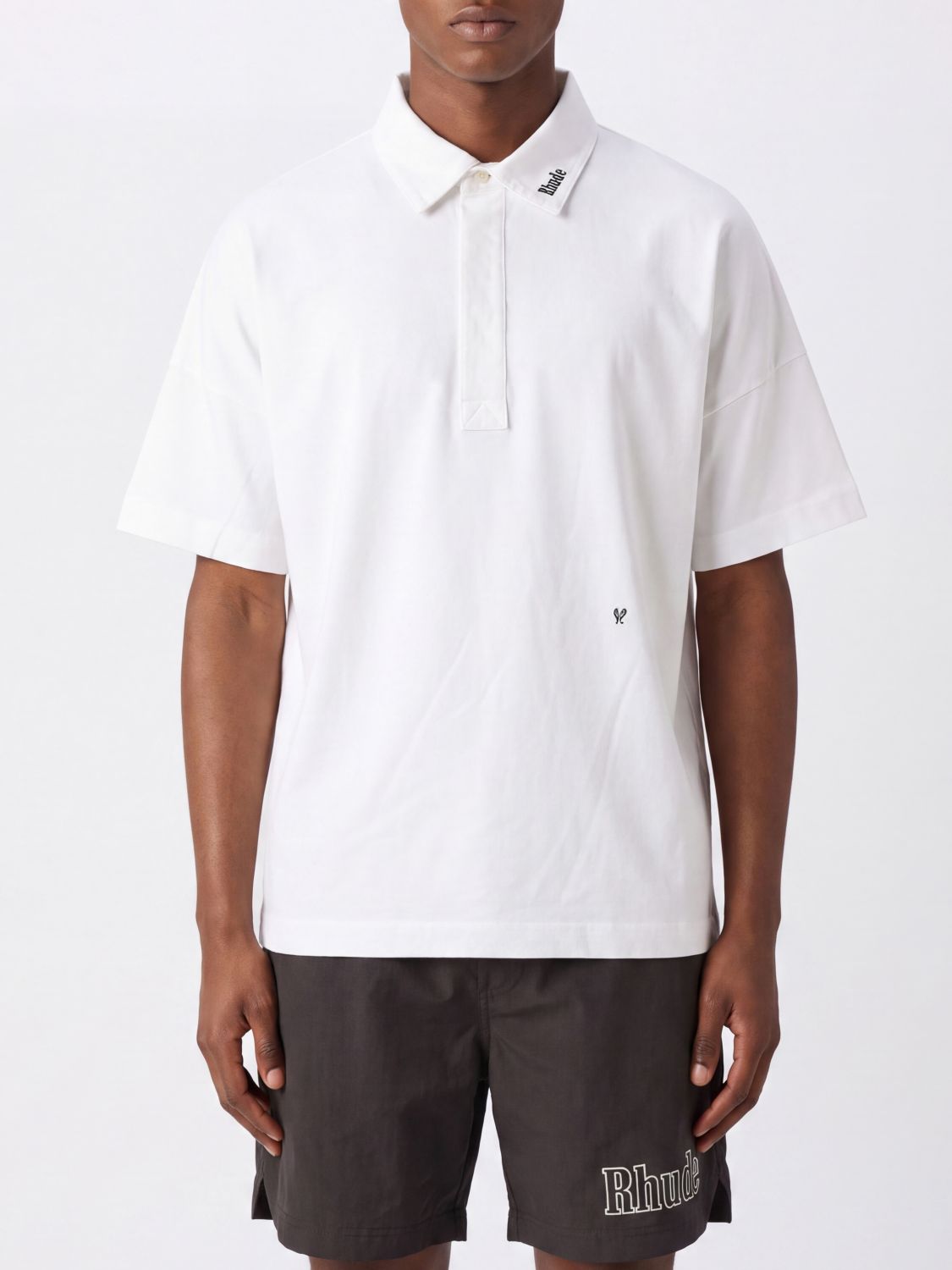 Rhude Polo Shirt Men color White