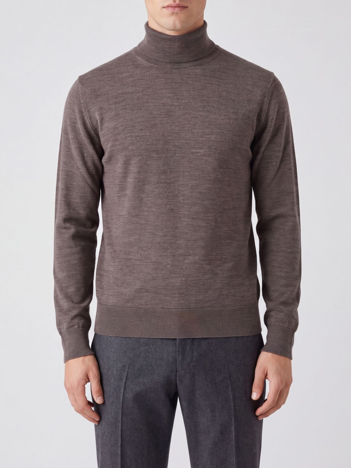 Ballantyne Virgin Wool Long-Sleeved Turtleneck Jumper
