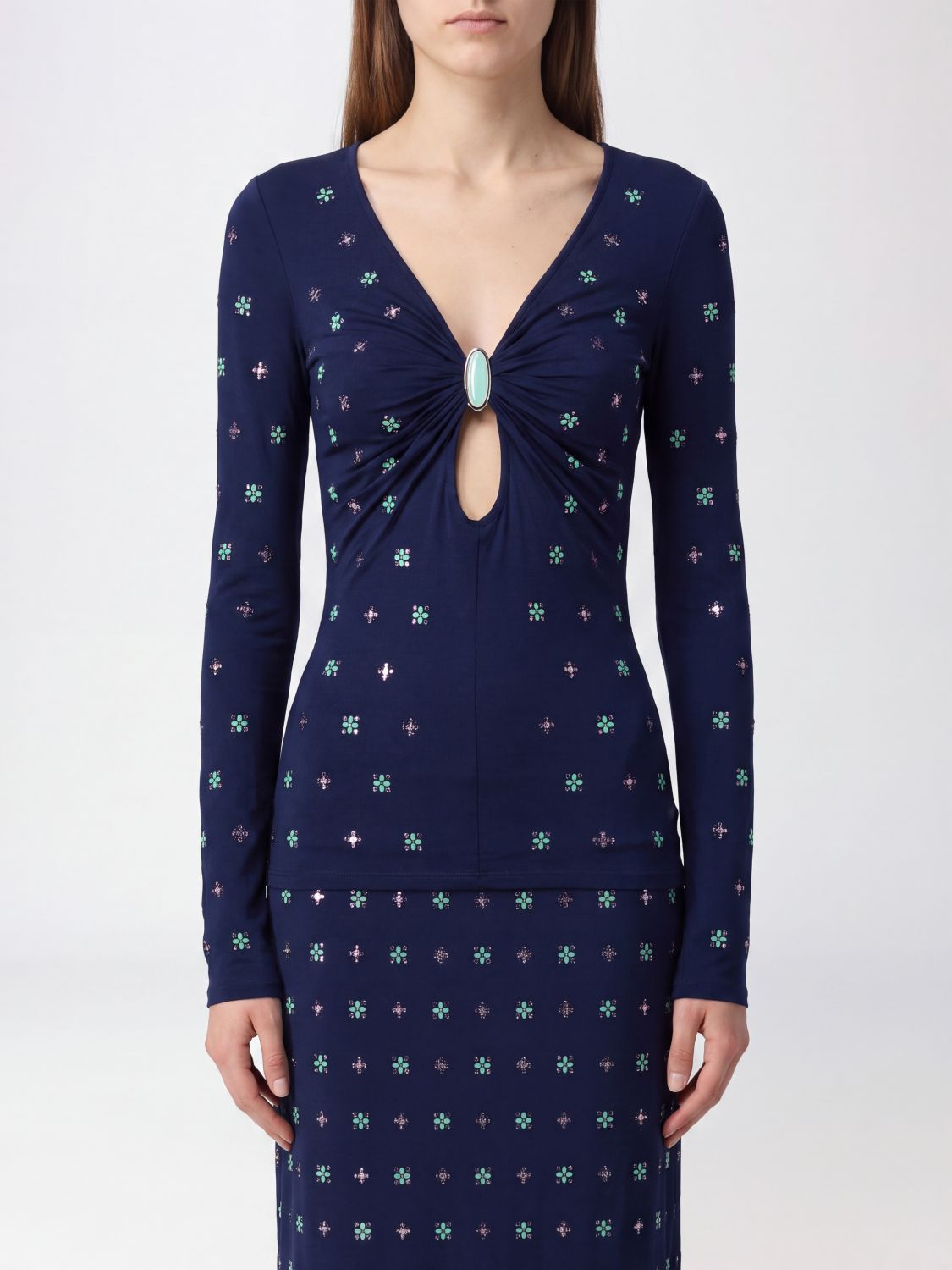 Rabanne Top Woman color Blue