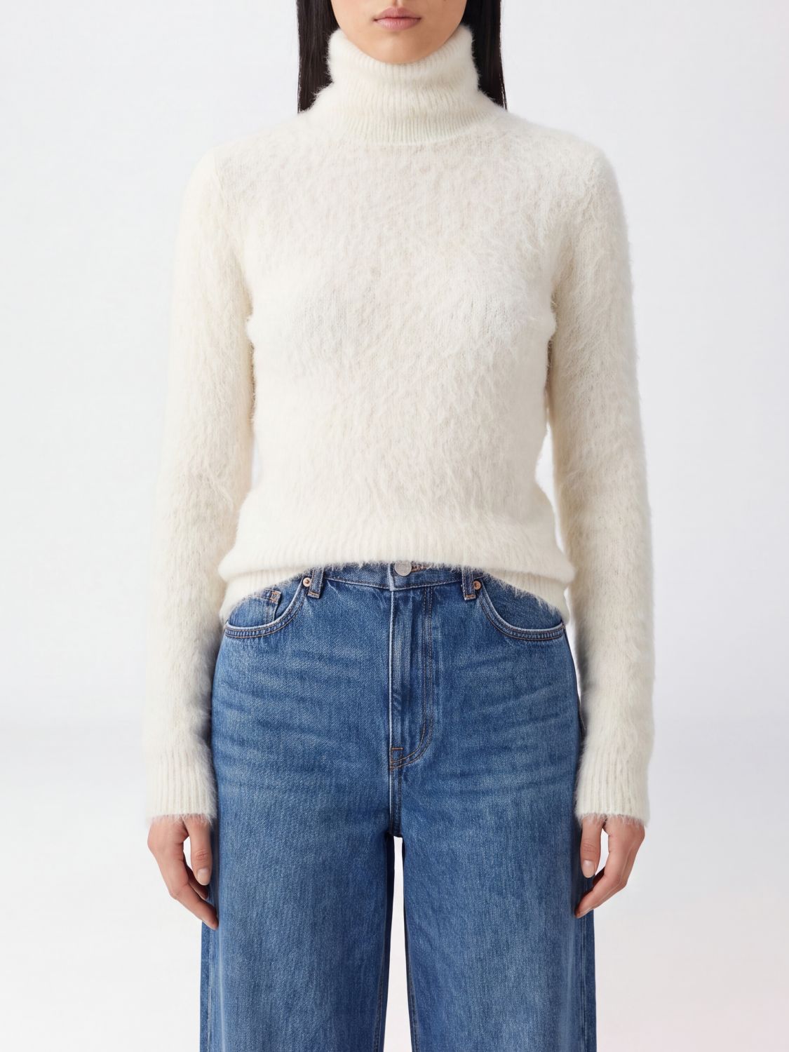 DONDUP Maglia Donna colore Bianco
