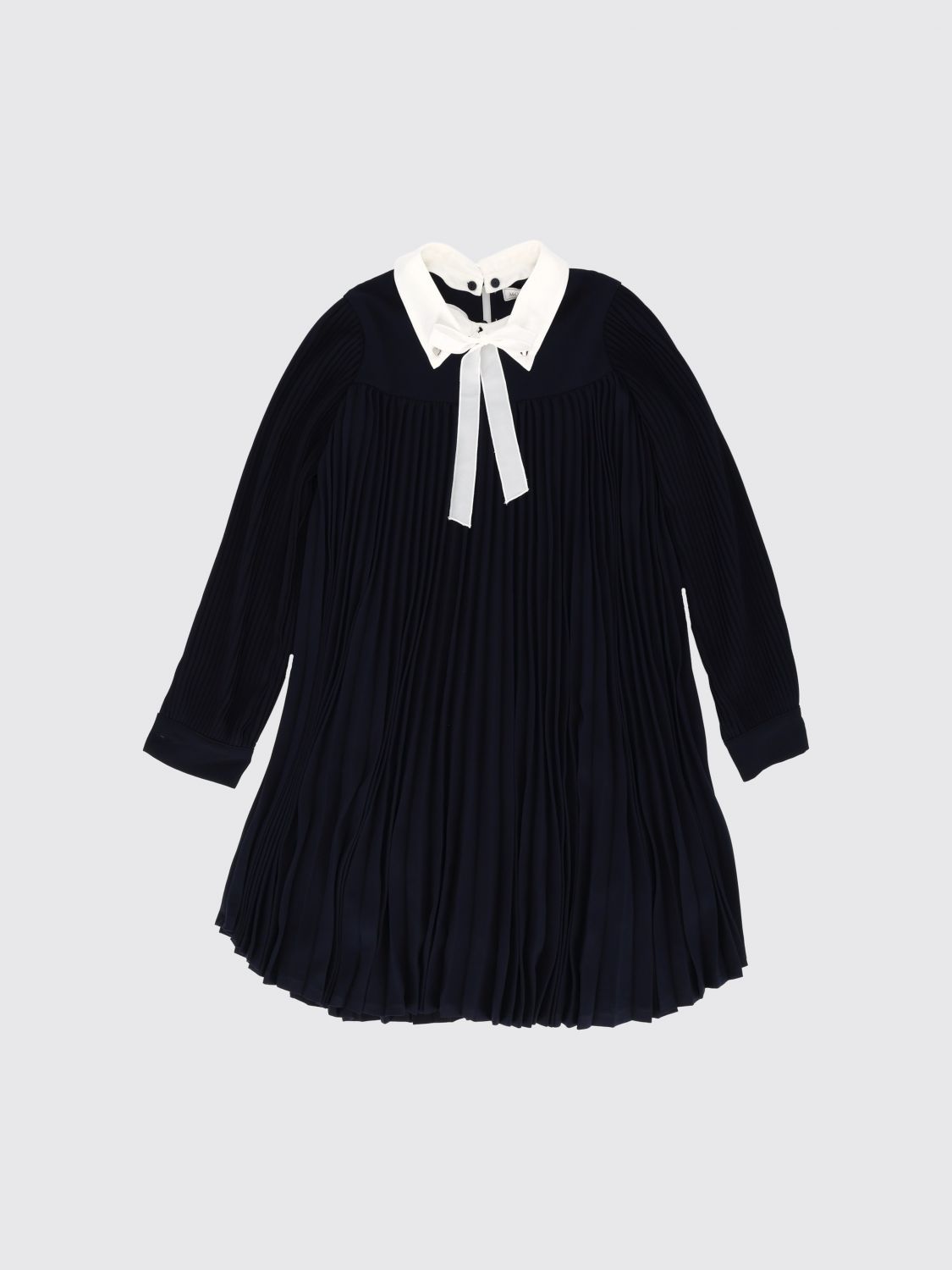 MONNALISA Kurzes plissiertes Tüllkleid für Mädchen im College-Stil