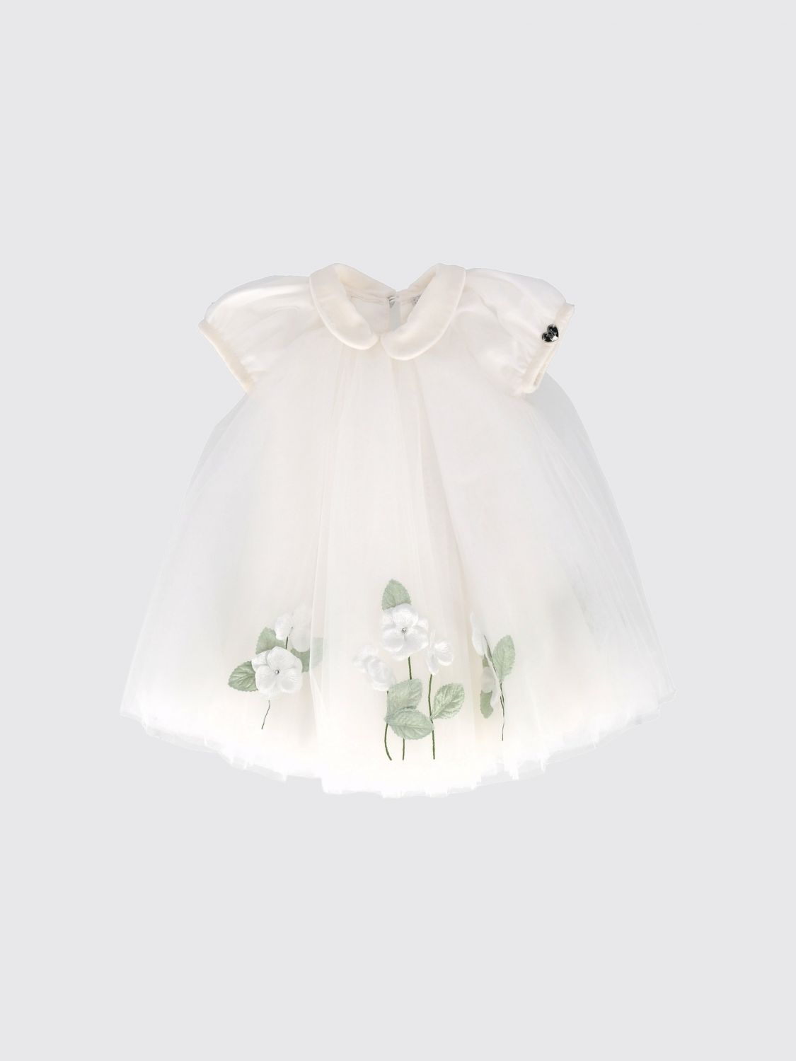 MONNALISA Besticktes Tüll-Festkleid für Mädchen mit Peter-Pan-Kragen
