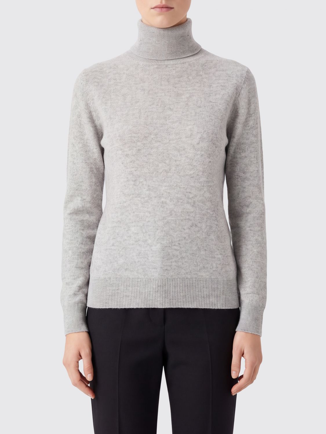 Kangra Slim Fit Wool and Cashmere Turtleneck Jumper with Ribbed Cuffs