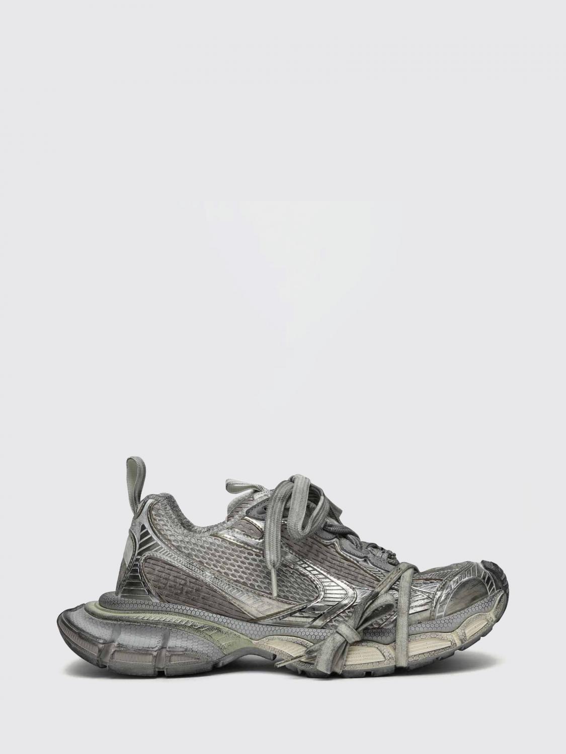 Balenciaga 3XL Distressed Effect Sneakers in Mesh and Polyurethane