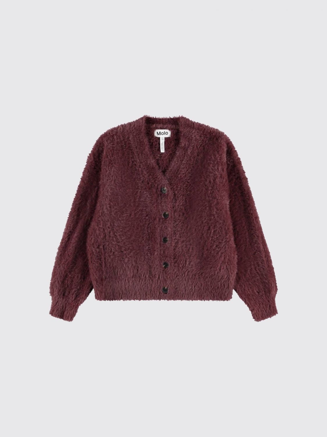 Molo Sweater Kids Color Multicolor In Burgundy