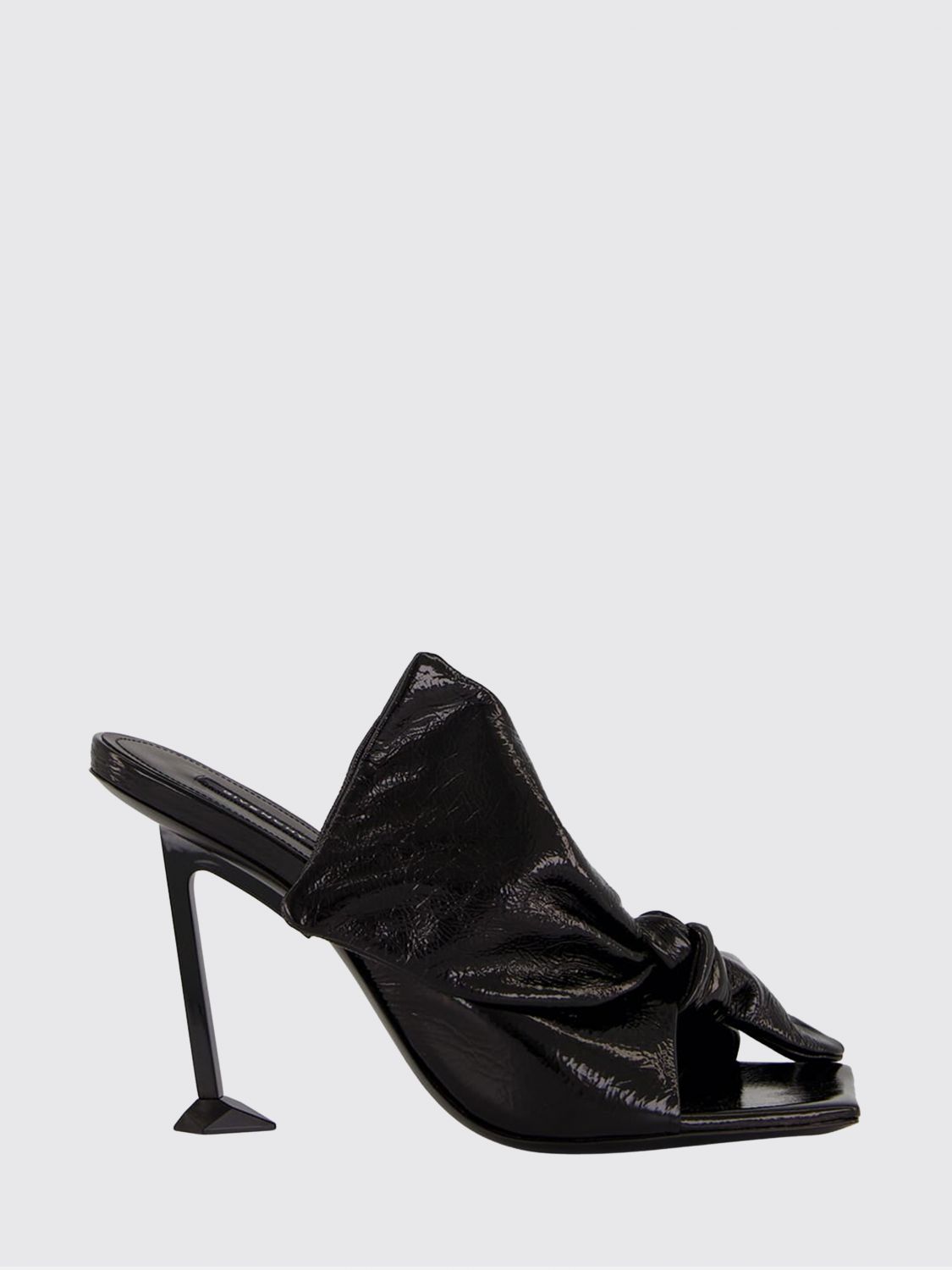 GIVENCHY Boudoir Leder-Mules mit Knoten und hohem Absatz