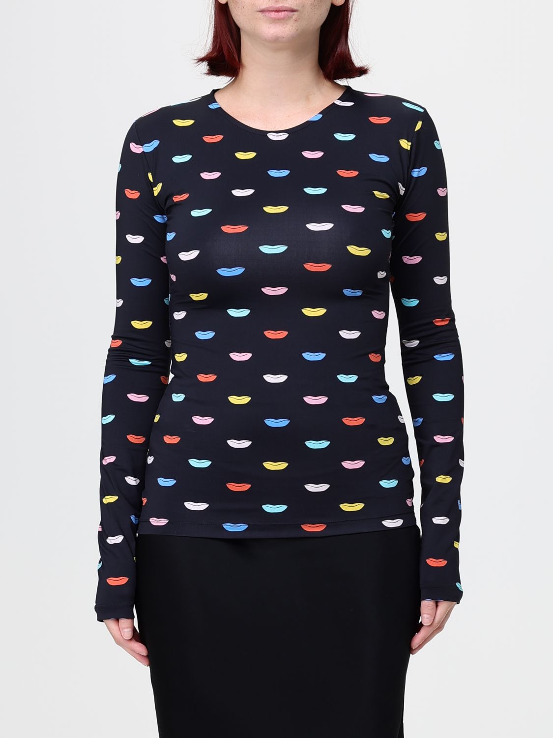 FIORUCCI Langärmeliges Slim-Fit-Top mit Grafikprint