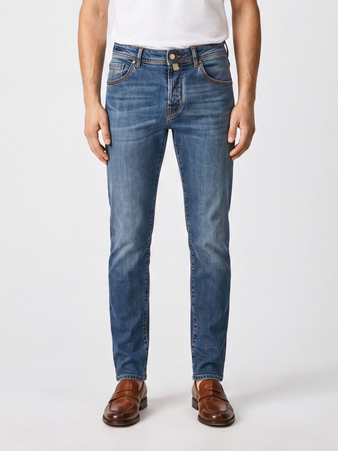 JACOB COHEN Skinny-Fit Jeans aus Stretch-Baumwolldenim mit mittlerer Leibhöhe