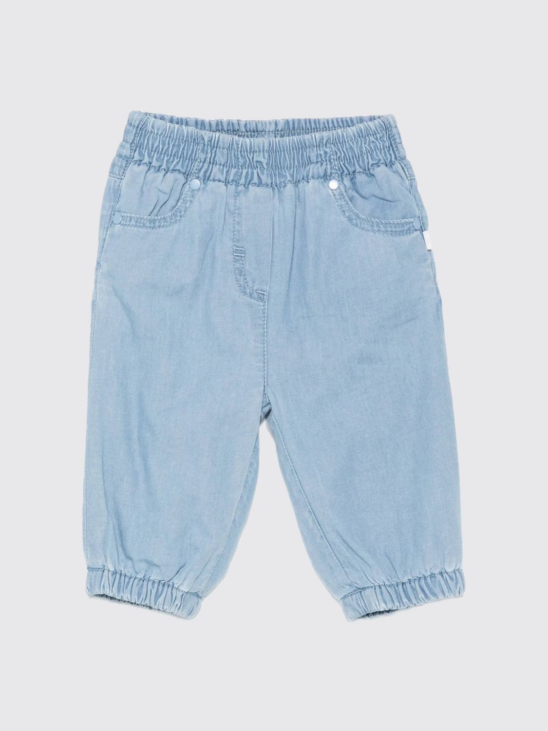STELLA MCCARTNEY KIDS Bestickte Jeans aus Denim mit elastischem Bund