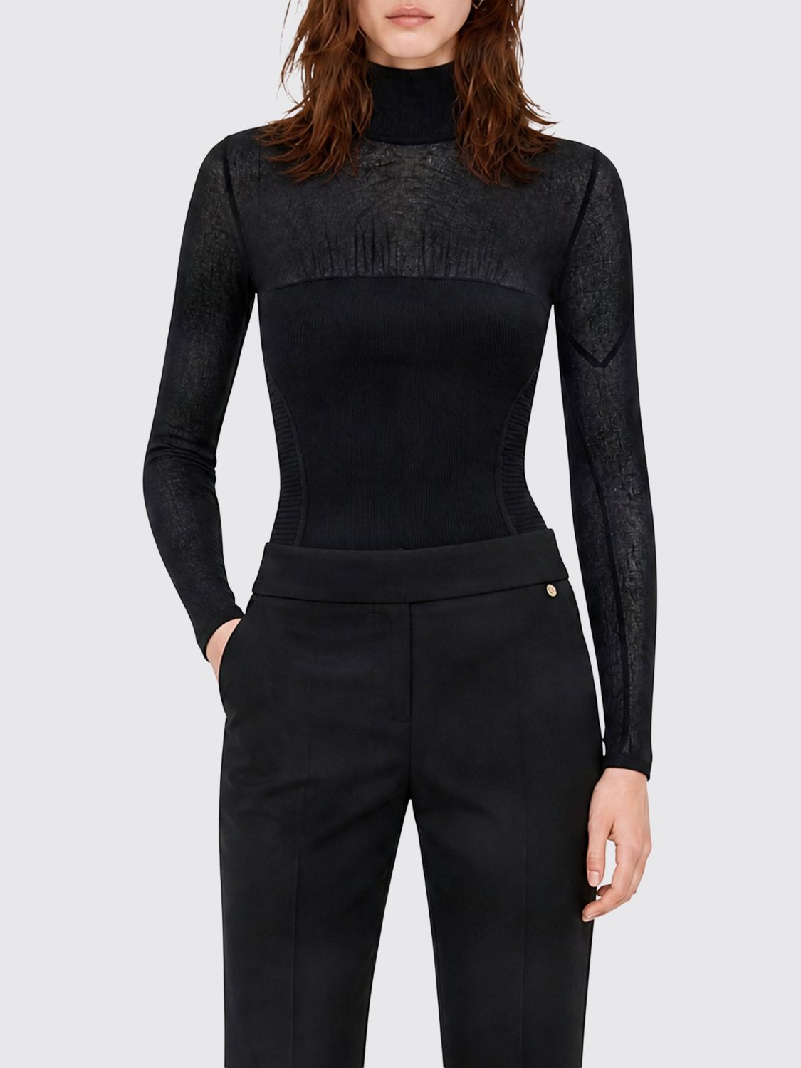 Elisabetta Franchi Bodysuit Woman color Black